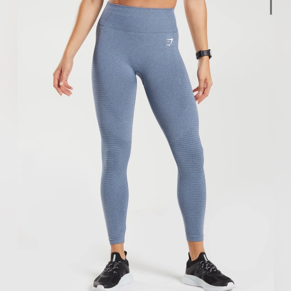 Gymshark Vital Seamless 2.0 Leggings, Evening Blue Marl